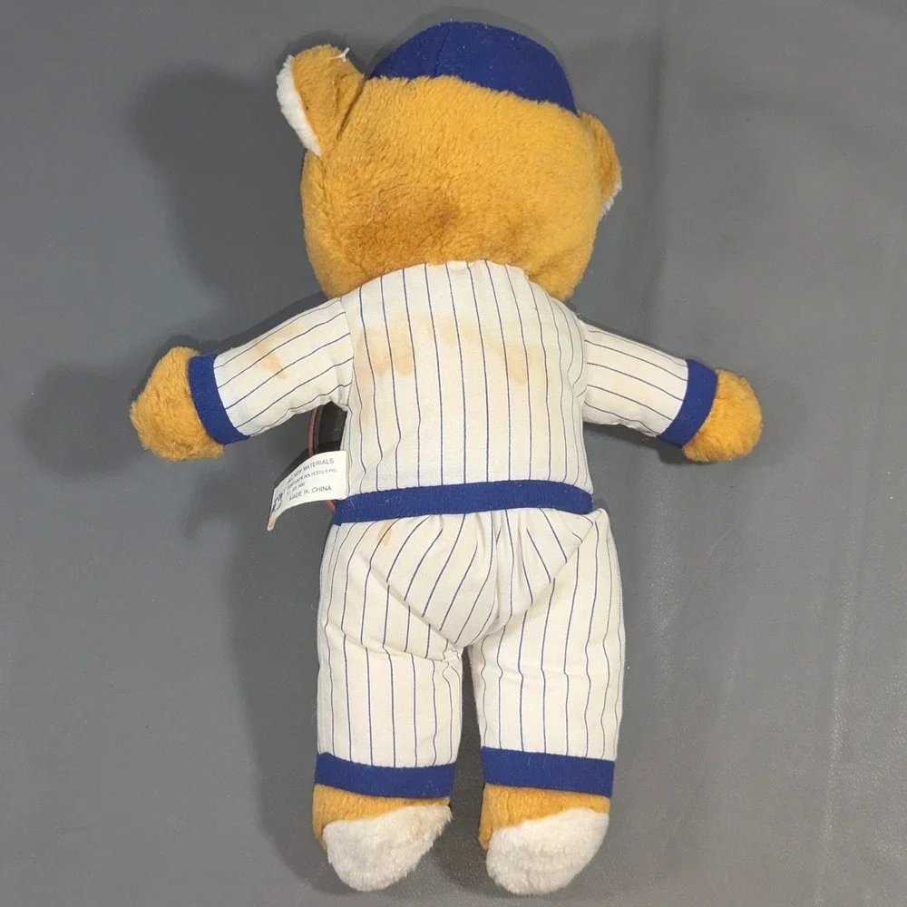 Vintage Steven Smith Chicago Cubs Cub Power Plush Bear MLB Baseball Pinstripe